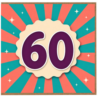 60th Birthday Card