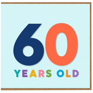 60th Birthday Card, 60 Years Old Card