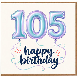 105th Birthday Card