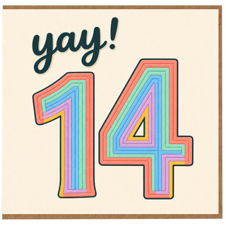 14th Birthday Card