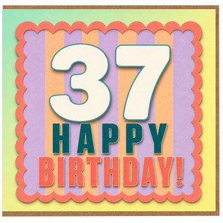 37th Birthday Card