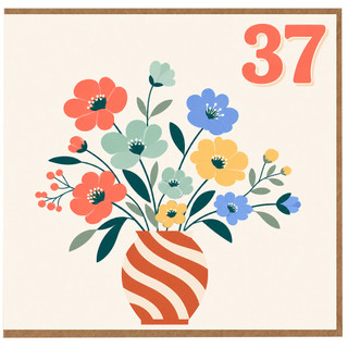 37th Birthday Card
