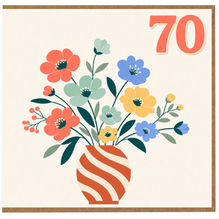 70th Birthday Card