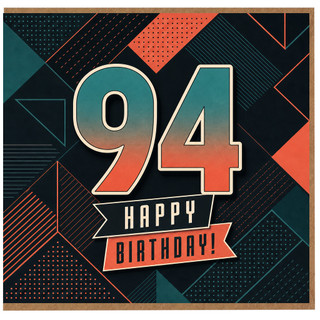 94th Birthday Card, Happy Birthday Card for 94 Year Old