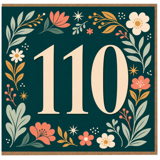 110th Birthday Card