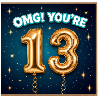 13th Birthday Card