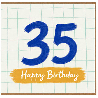 35th Birthday Card, Happy Birthday Card for 35 Year Old