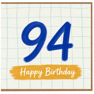 94th Birthday Card, Happy 94th Birthday Card