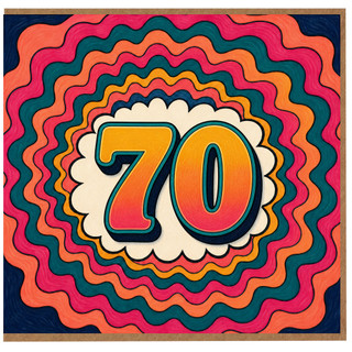 70th Birthday Card