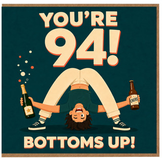 94th Birthday Card, Funny Birthday Card for Him