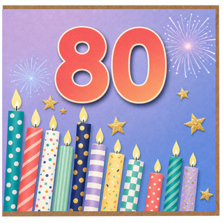 80th Birthday Card