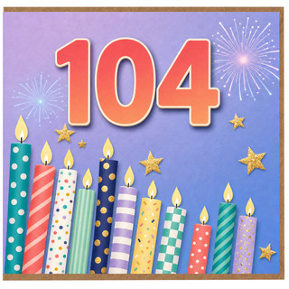 104th Birthday Card