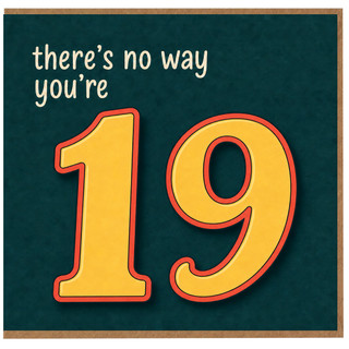 19th Birthday Card