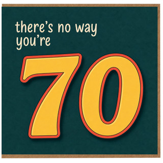 70th Birthday Card