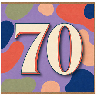 70th Birthday Card