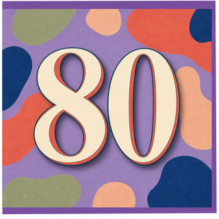 80th Birthday Card