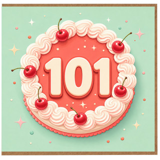 101st Birthday Card