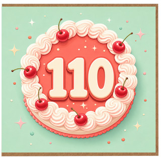 110th Birthday Card