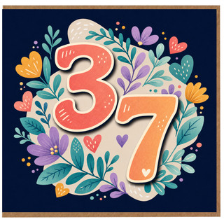 37th Birthday Card