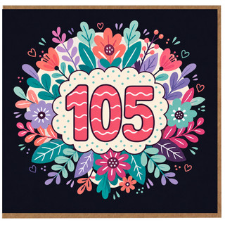 105th Birthday Card