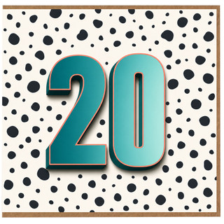 20th Birthday Card