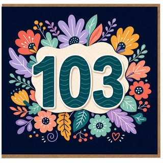 103rd Birthday Card