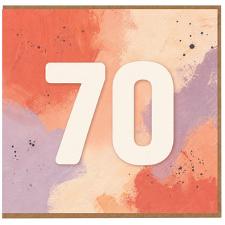 70th Birthday Card