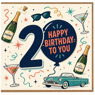 20th Birthday Card
