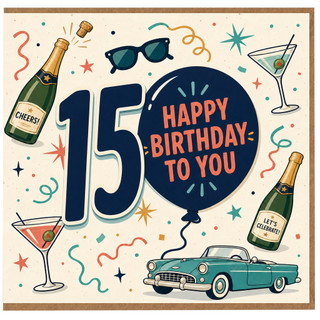 15th Birthday Card, Happy Birthday To You Party Card