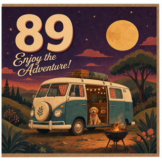 89th Birthday Card, Enjoy the Adventure Card