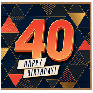 40th Birthday Card