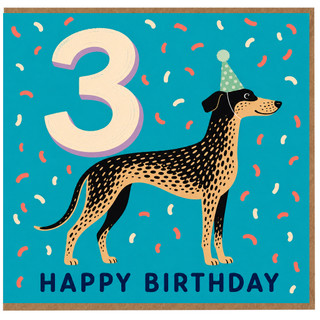 3rd Birthday Card, Birthday Card, Happy Birthday Card