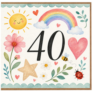 40th Birthday Card