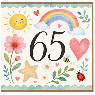 65th Birthday Card