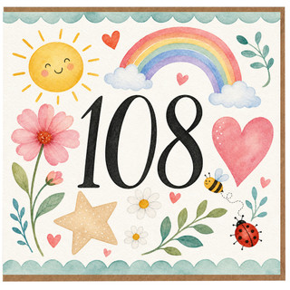 108th Birthday Card