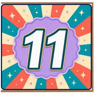 11th Birthday Card