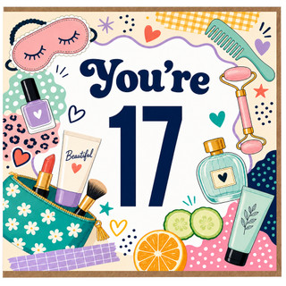 17th Birthday Card, for Her