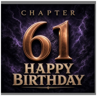 61st Birthday Card, Chapter 61 Happy Birthday Card