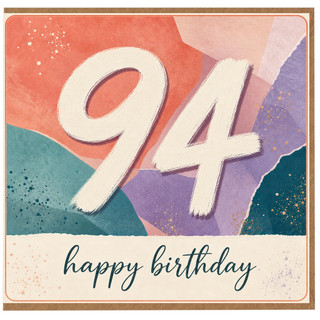94th Birthday Card, Happy Birthday Card for 94 Year Old