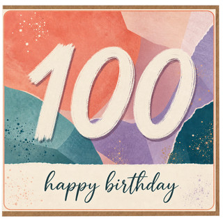 100th Birthday Card, Happy Birthday 100 Card