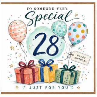 28th Birthday Card, To Someone Very Special, Happy Birthday Card