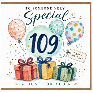 109th Birthday Card, To Someone Very Special Happy Birthday Card