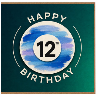 12th Birthday Card, Happy 12th Birthday Card