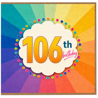 106th Birthday Card