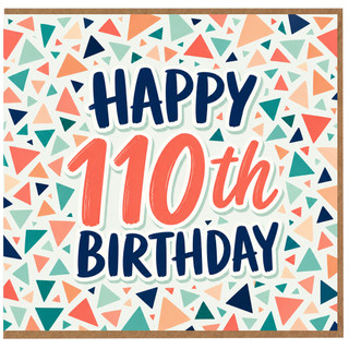 110th Birthday Card, Happy 110th Birthday Celebration Card