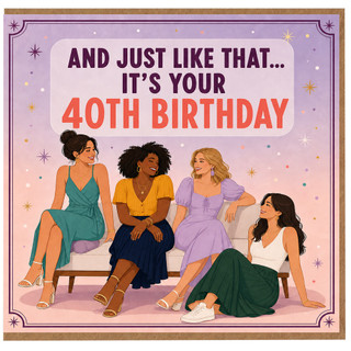 40th Birthday Card, Stylish Women’s Celebration Card