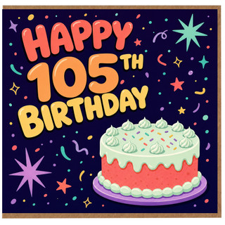 105th Birthday Card