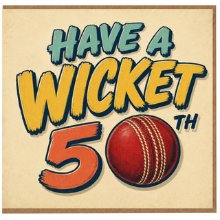 5th Birthday Card, Have a Wicket 50th Card