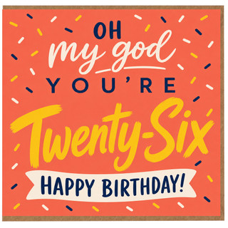 26th Birthday Card
