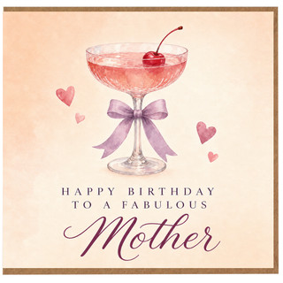 Mother Birthday Card, Happy Birthday To A Fabulous Mother Card